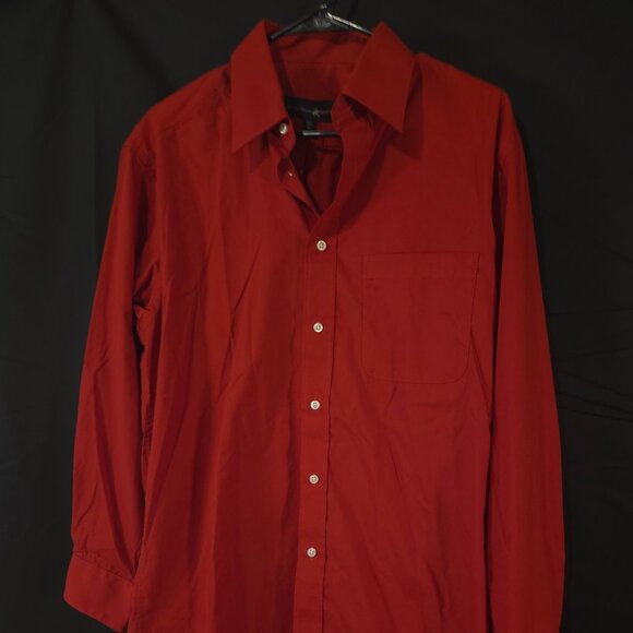 Beverly Hills Polo Club Other - Beverly Hills Polo Club Men's Button Up Shirt Medium Red Long Sleeve Casual Top